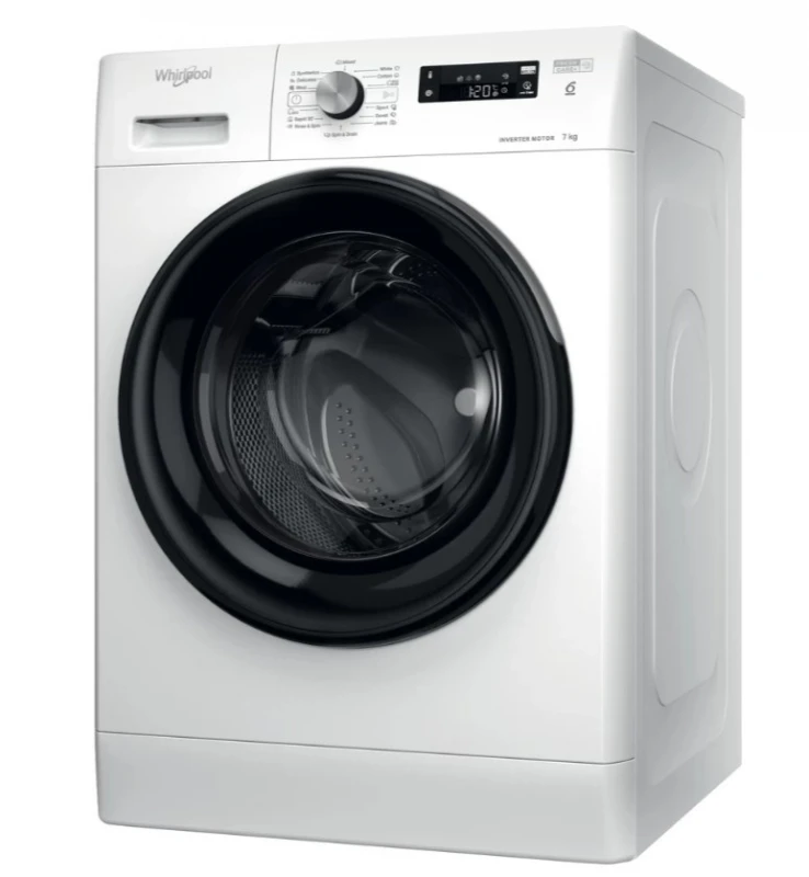 Priekinio Pakrovimo Skalbimo Mašina - Whirlpool 7kg 1200 RPM, Balta