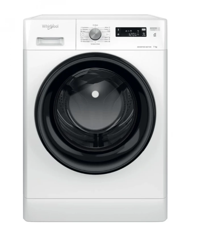 Priekinio Pakrovimo Skalbimo Mašina - Whirlpool 7kg 1200 RPM, Balta