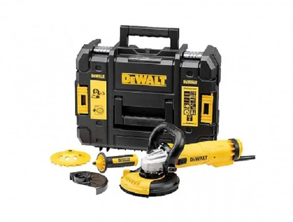 DeWalt kampinis šlifuoklis DWE4257KT-QS, 125 mm, 1500 W su priedais
