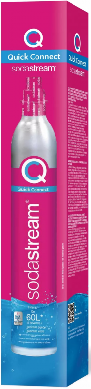 SodaStream Quick Connect CO2 angliarūgštės cilindras 60L, rožinis