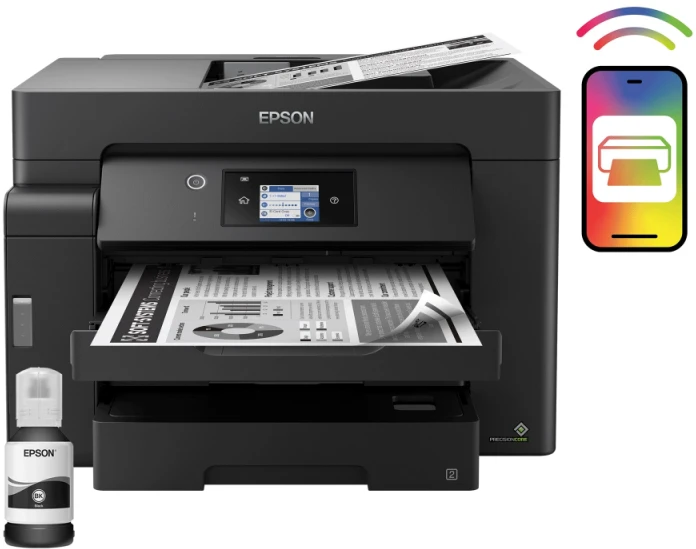 Epson Daugiafunkcinis Spausdintuvas EcoTank M15140 Mono, Inkjet, A3+, Wi-Fi, Juodas