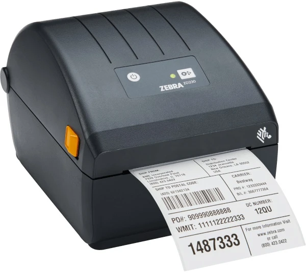 Spausdintuvas Zebra ZD230, Tiesioginis terminis, 203 x 203 DPI, 152 mm/sek., Laidinis, Juoda