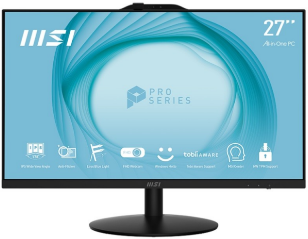 Stacionarus Kompiuteris - MSI Pro AP272P, Intel® Core™ i5, 68,6 cm (27"), 1920 x 1080, 16 GB DDR4, 512 GB SSD, Windows 11 Pro, Wi-Fi 6 (802.11ax), Juoda