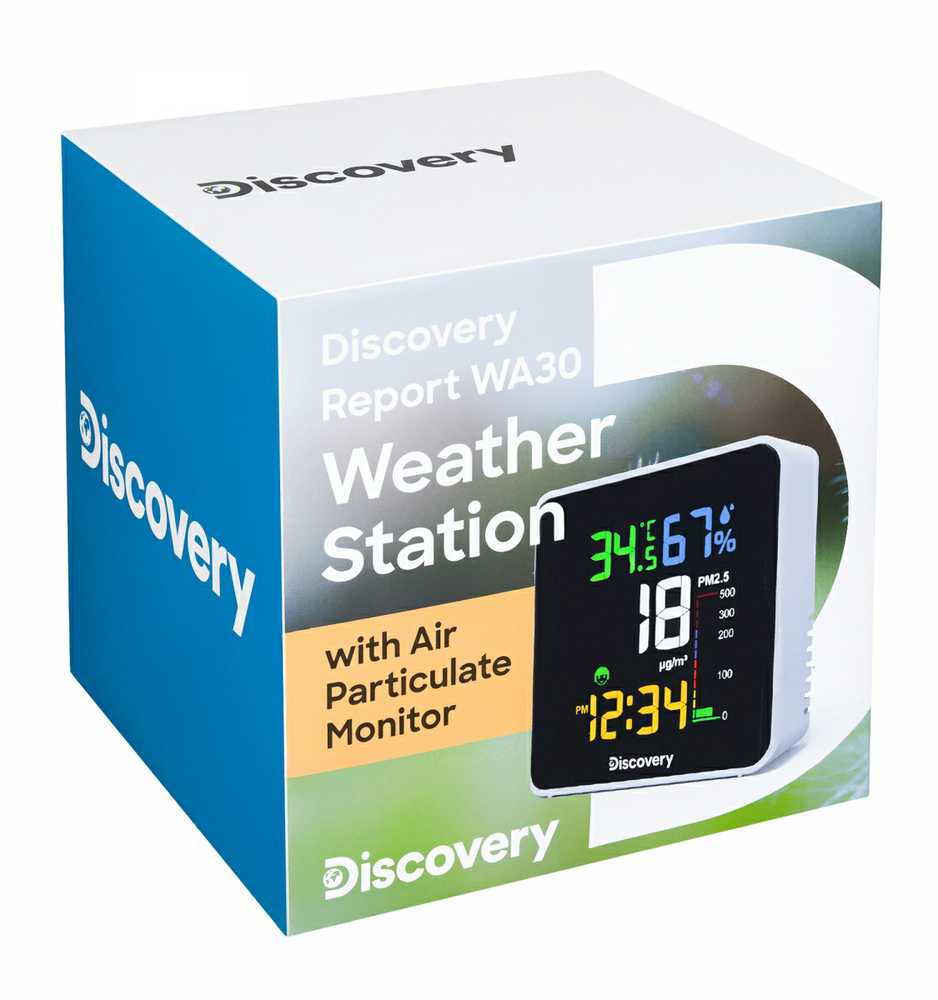 Discovery Report WA30 meteorologinė stotis su oro kietųjų dalelių monitoriumi
