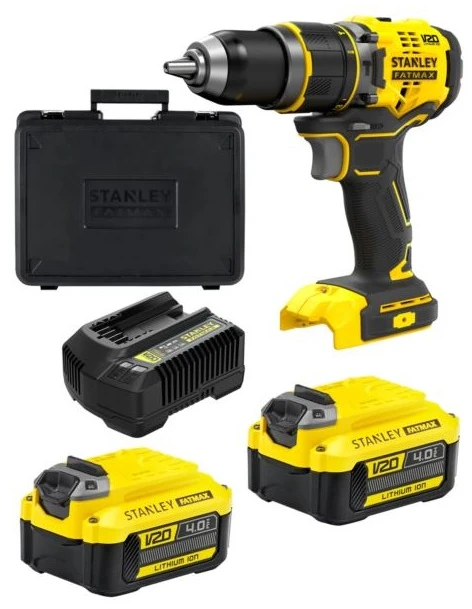 Smūginis suktuvas-gręžtuvas Stanley SFMCD721M2K-QW; 18 V; 2x4,0 Ah akum.