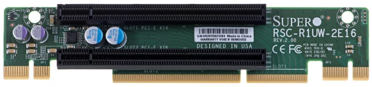 SuperMicro Karta Riser 1U 2x PCIe x16 (RSC-R1UW-2E16)
