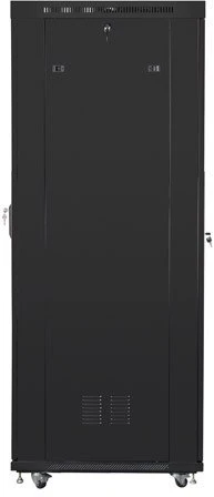 LANBERG stelažinė spintelė 19 colių laisvai pastatoma 42U 800x1200 tinklelio durys juodas plokščias paketas