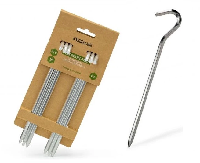 Kuoliukai palapinei Rockland Hexagon 18 cm 6 vnt.