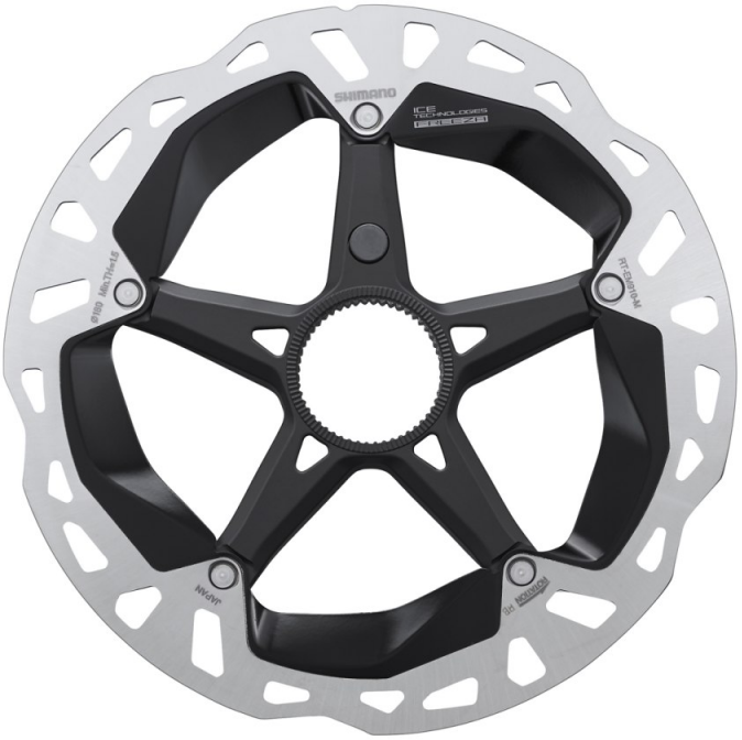 „Shimano“ rotorius 180 mm centrinis užraktas, išorinis RT-EM910, „IceTechFreeza“ su centriniu užraktu
