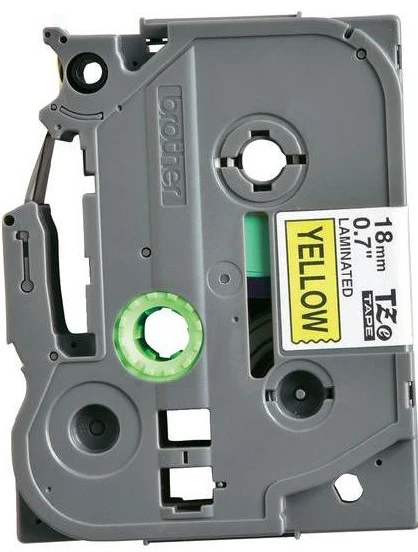 Brother | TZe-641 Laminated Tape | Juodas On Geltona | TZe | 8 m | 1.8 cm