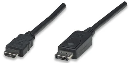 Techly 2m DisplayPort/HDMI Juoda