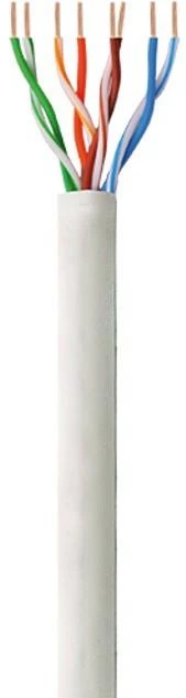 TECHLY 305540 TechlyPro UTP Cat6 masinis kabelis 4x2 kietas 100 varinis 305m dėžė pilka