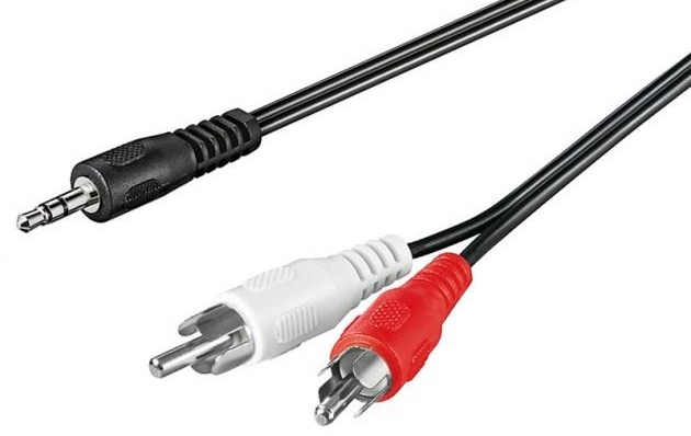 Wentronic TECHLY 504402 Techly Audio stereo laidas, lizdas 3,5 mm iki 2x RCA M/M 50 cm