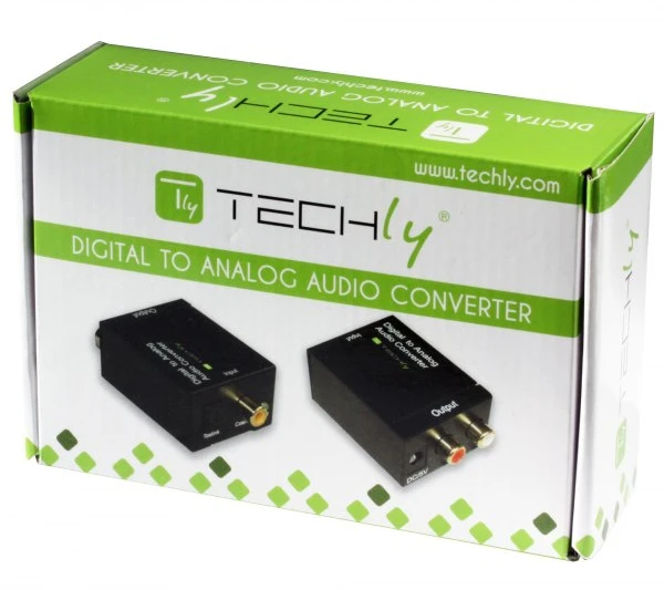 Techly IDATA SPDIF-3 kabelių sąsaja / invertavimo adapteris Multiconnection RCA Juoda
