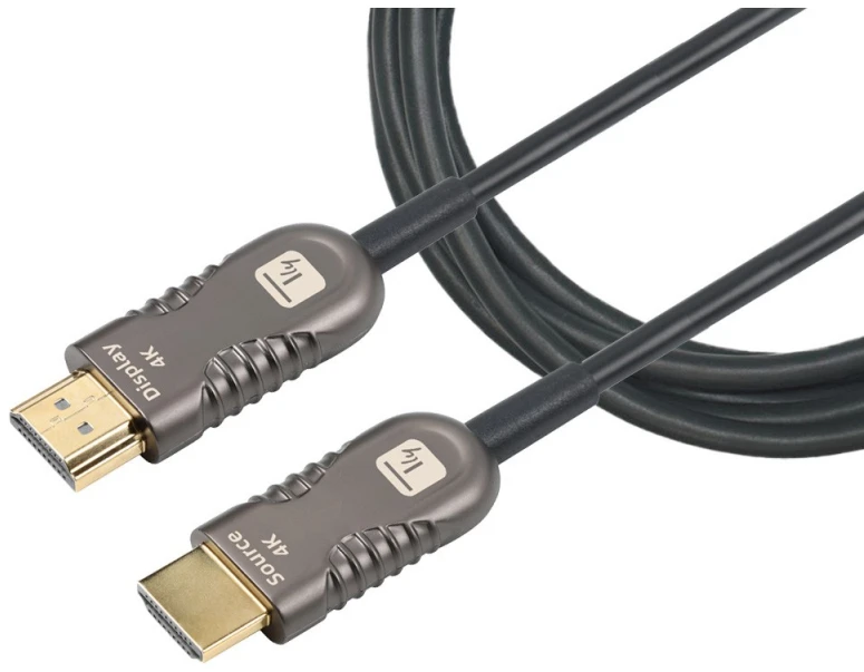 HDMI laidas su Source ir Display žymėjimais