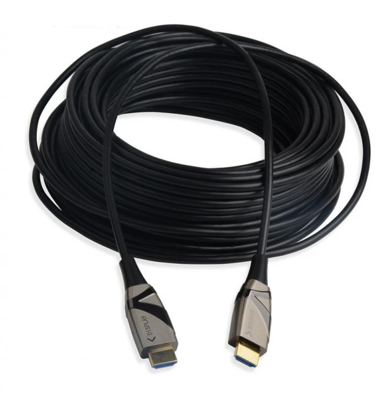 Kabelis Techly HDMI - HDMI optinis 4K 30m juodas (103991)