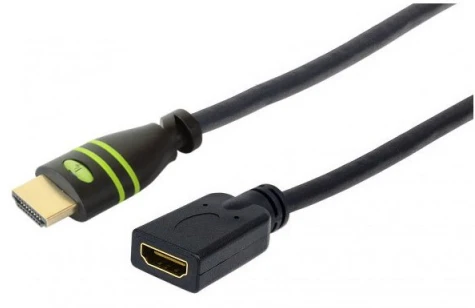 TECHLY 106824 Techly Monitorius ilgintuvas HDMI-HDMI M/F 0,2m Ethernet 4K 60Hz juodas