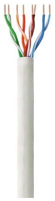 Techly Pro TechlyPro U/UTP Cat6 tinklo kabelis 4x2 vyta pora, 100% varis 100m pilkas