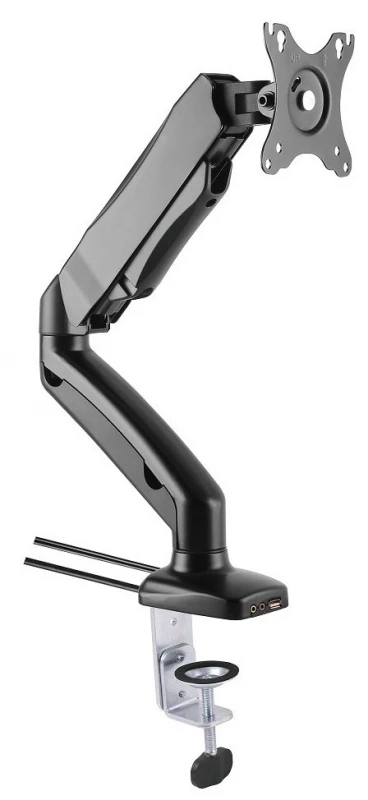 Laikiklis TECHLY 102857 Techly Desk LED/LCD monitoriaus rankena 13-27 6kg su dujine spyruokle ir audio/USB jungtys