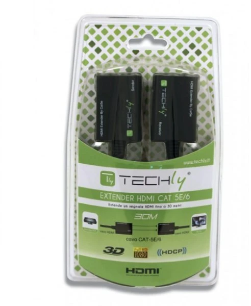 Techly IDATA EXT-E30D vaizdo signalų daliklis HDMI