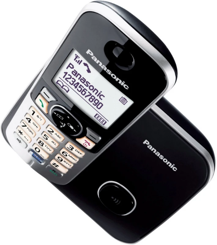 „Panasonic“ belaidis telefonas | KX-TG6811PDB | Integruotas ekranas | Juodas