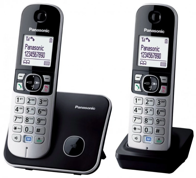 Panasonic KX-TG681 DECT telefonas Juodas,Sidabrinis