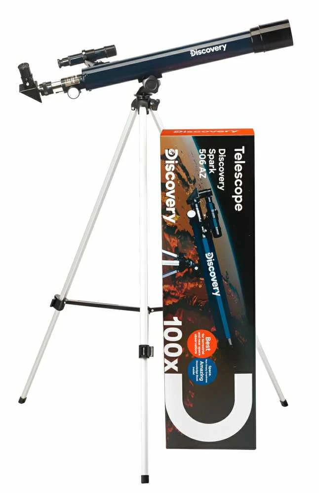 Teleskopas su knyga Discovery Spark 506 AZ (EN)