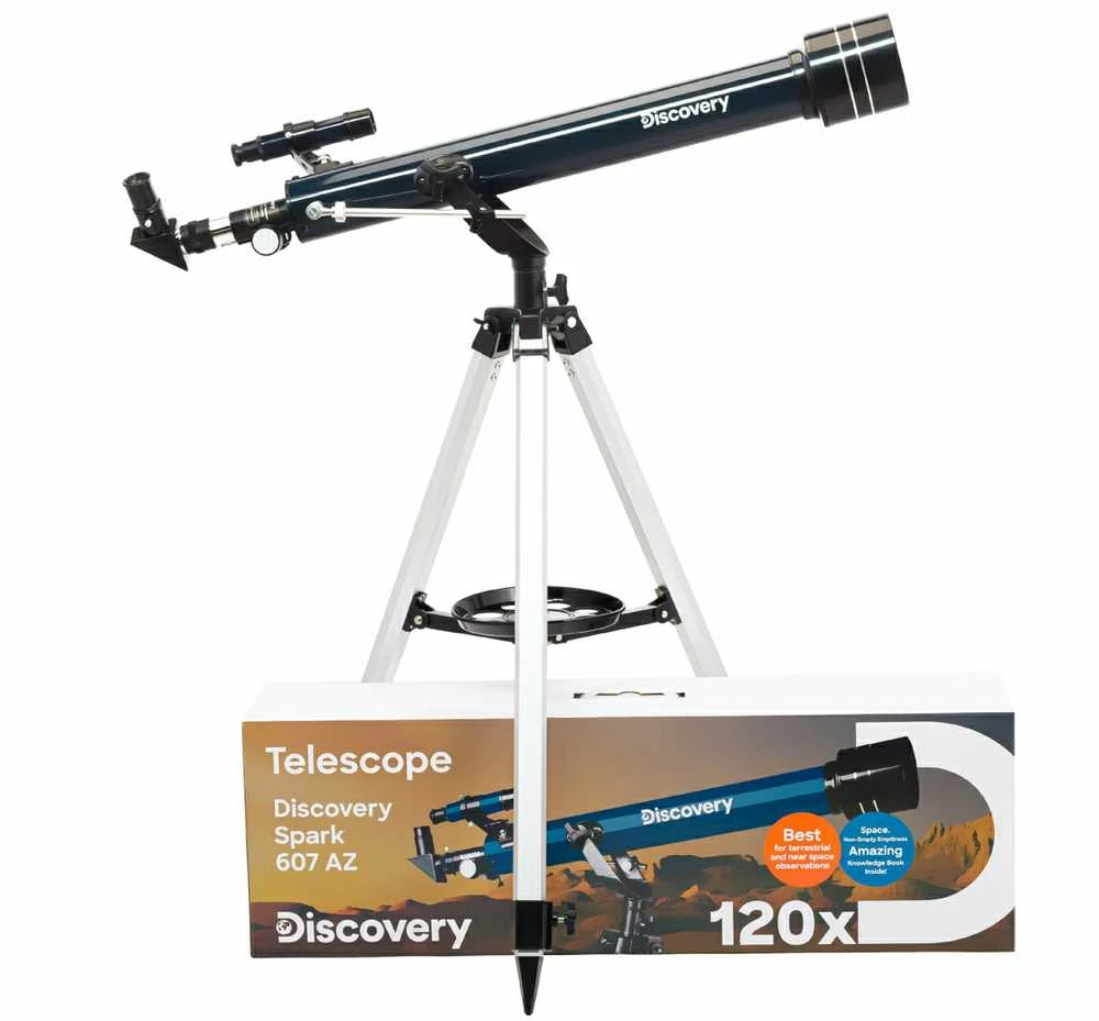 Teleskopas su knyga Discovery Spark 607 AZ (EN)