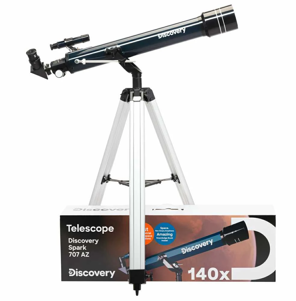 Discovery Spark 707 AZ Teleskopas su knyga (EN)