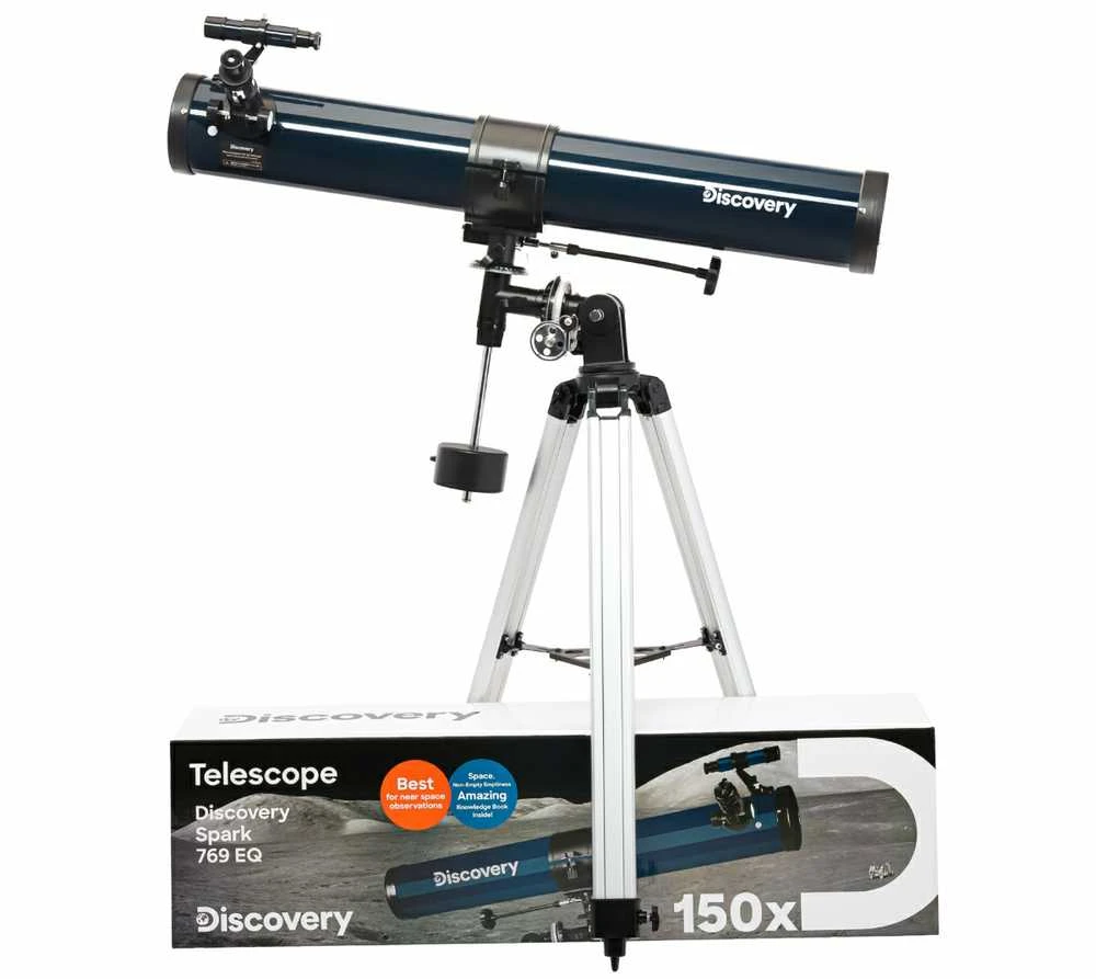 Teleskopas su knyga Discovery Spark 769 EQ