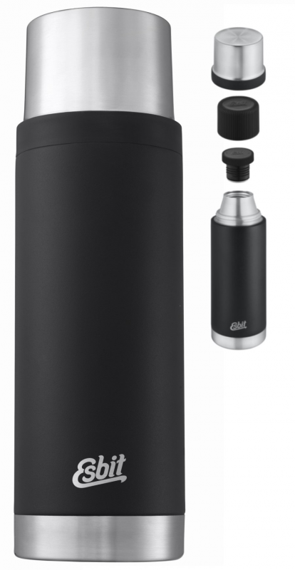 "Esbit Sculptor Vacuum Flask" 1 l termosas, juodas