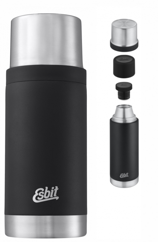 "Esbit Sculptor" vakuuminis flakonas 0,75 l termosas juodas