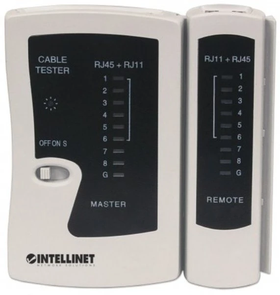 Goobay Intracom INTELLINET 780087 Kabelio testeris RJ45 / RJ12 / RJ11