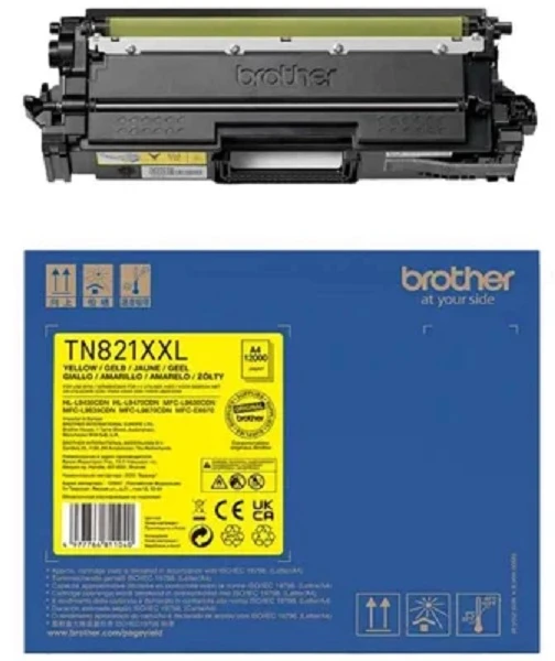 Brother Brolis TN-821XXLY | Tonerio kasetė | Geltona