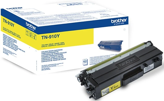 BROTHER TN-910Y Geltonas toneris, itin didelės išeigos, 9000 psl.