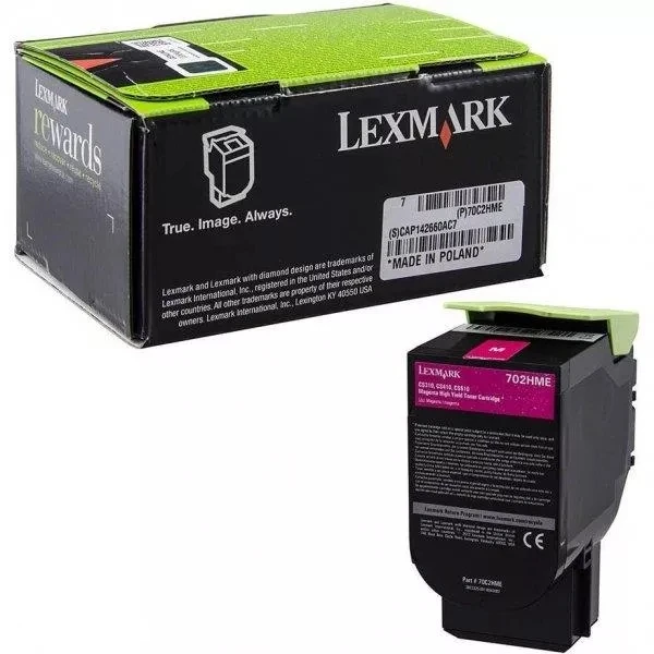 Lexmark 70C2HME kasetė, purpurinė, 3000 puslapių