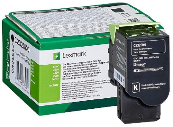 Lexmark C2320K0 tonerio kasetė Originalus Juoda 1 vnt