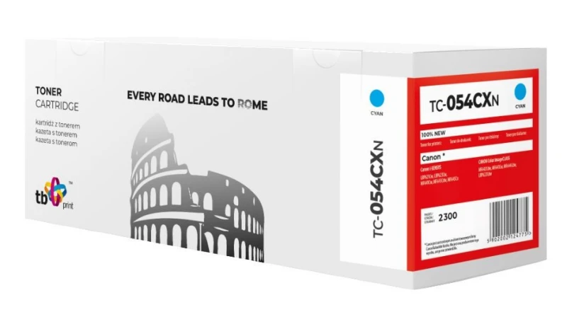 Kasetė lazeriniui spausdintuvui TB Print TC-054CXN, mėlyna