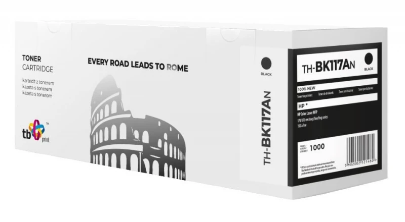 Kasetė lazeriniui spausdintuvui TB Print TH-BK117AN, juoda