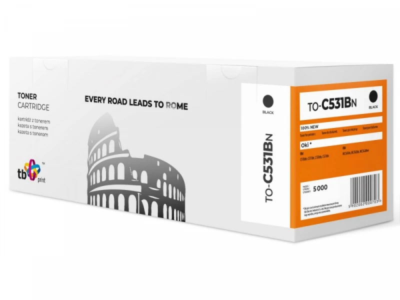 Kasetė lazeriniui spausdintuvui TB Print TO-C531BN, juoda