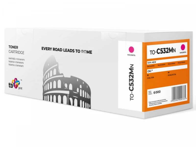Kasetė lazeriniui spausdintuvui TB Print TO-C532MN, rožinė