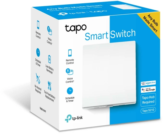 TP-LINK išmanusis šviesos jungiklis „Tapo S210“ (TAPO S210)