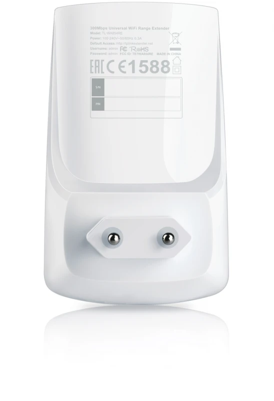 TP-LINK 300Mbps Universal Wireless N Range Extender Wall Mount 2.4GHz 300Mbps 802.11b/g/n Range Extender Button WPS