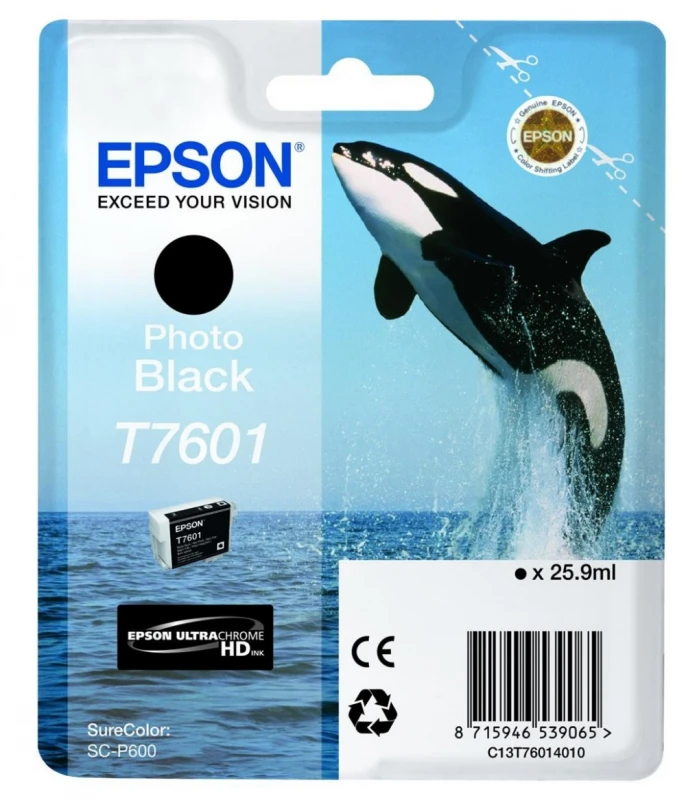 Epson T7601 | Ink Cartridge | Juodas