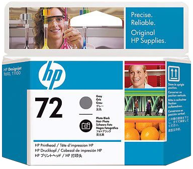 Hewlett Packard (HP) HP 72 Pilkas/Juodas Printhead, for HP Designjet T1100, T770