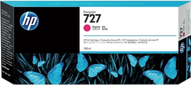 Hewlett Packard (HP) HP 727 300 ml rašalo kasetė, purpurinė