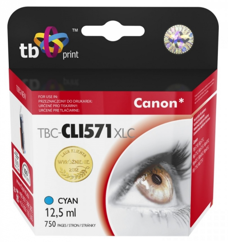 Tb Print Kasetė rašaliniams spausdintuvams Kasetė rašaliniams spausdintuvams TB TBC-CLI571XLC