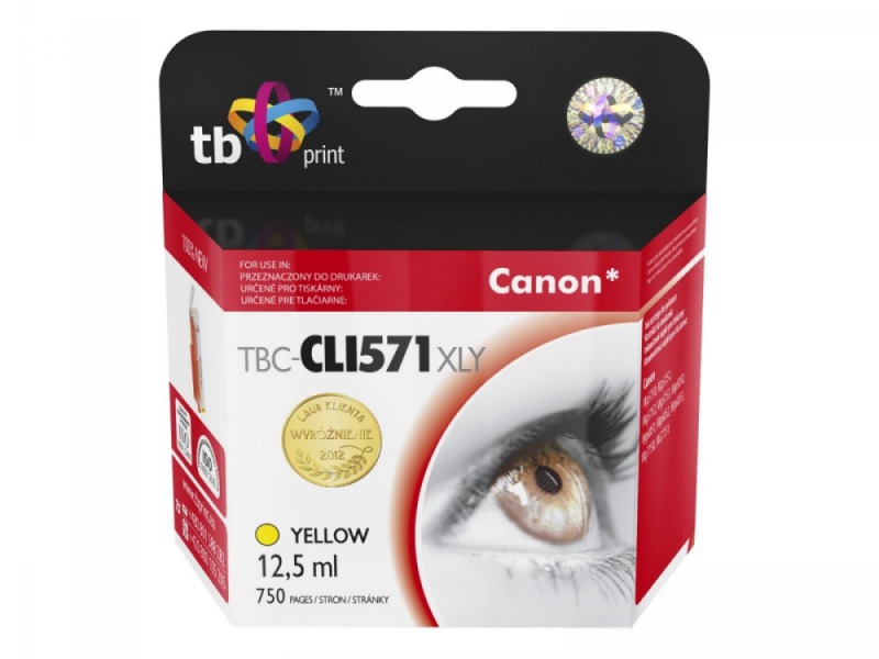 Tb Print Kasetė rašaliniams spausdintuvams Kasetės rašaliniams spausdintuvams TB TBC-CLI571XLY