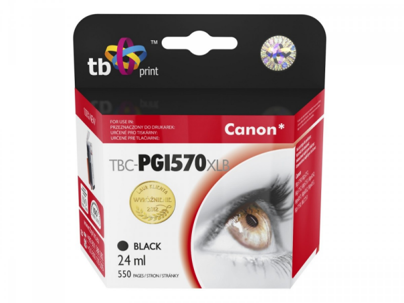 Tb Print Kasetė rašaliniams spausdintuvams Kasetės rašaliniams spausdintuvamsTB TBC-PGI570XLB
