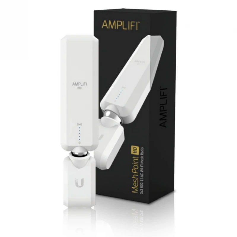 „Ubiquiti AmpliFi HD Meshpoint“, (1) Dviejų juostų antena, trijų polių, 802.11ac 13–1300 Mbps, 6,5–450 Mbps